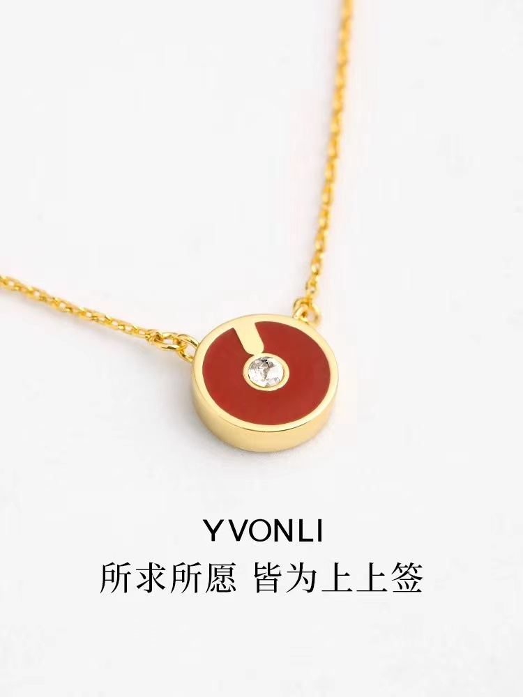 New Lucky Sign Enamel Ring Necklace Bracelet Earring Series Simple