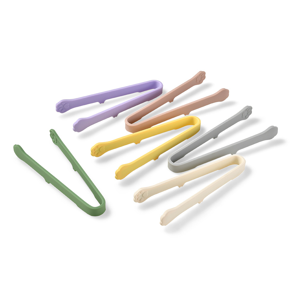 Silicone Cat Paw Food Clip Ice Clip High Temperature Resistant Food Clip Salad Clip Cute Snack Small Clip Ice Cube Clip