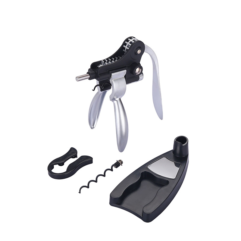 New Household Zinc Alloy Wine Opener Red Wine Opener Multifunctional Rabbit Head Wine Opener Set