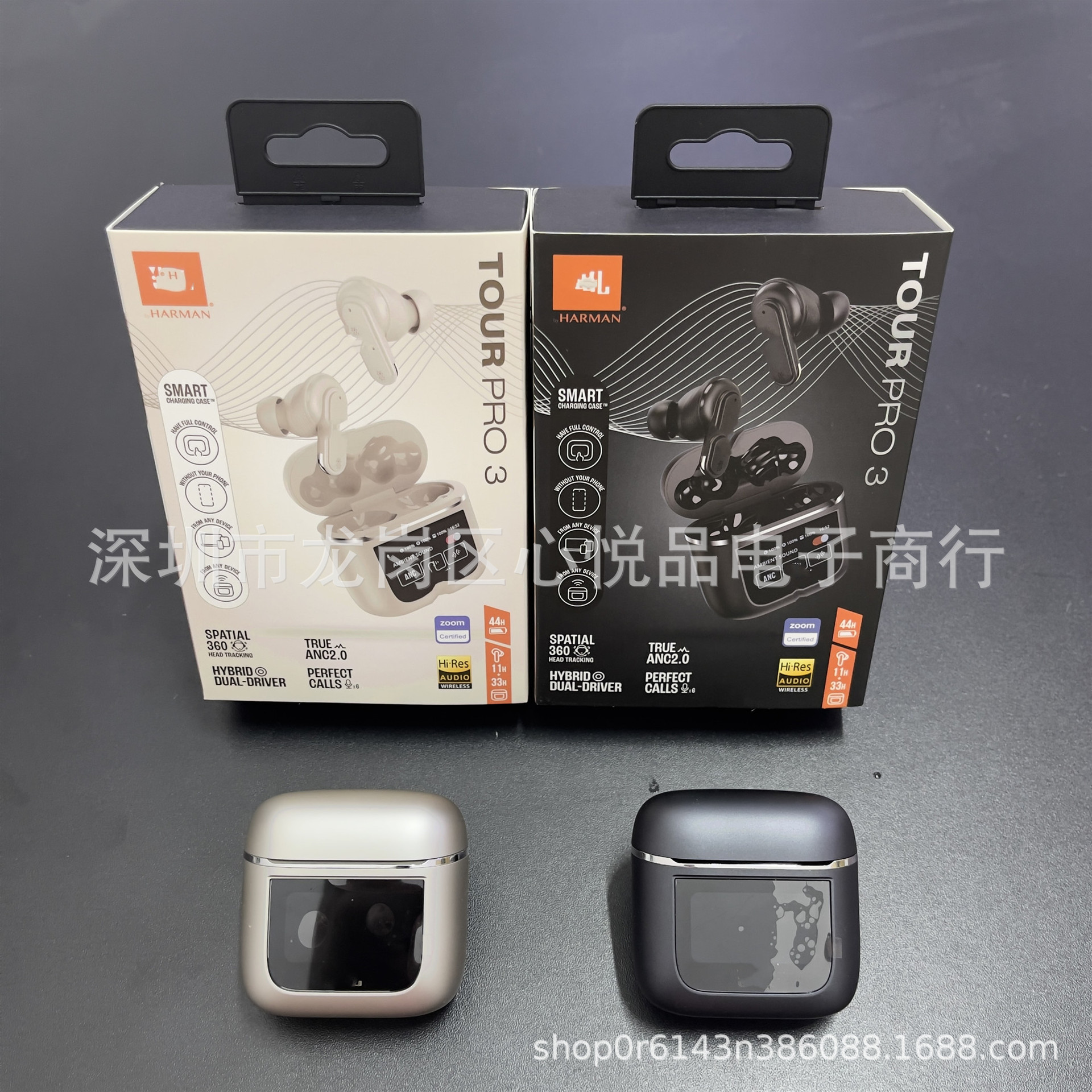 New TOUR PRO3 ANC+ENC smart screen 21 language Bluetooth earphone