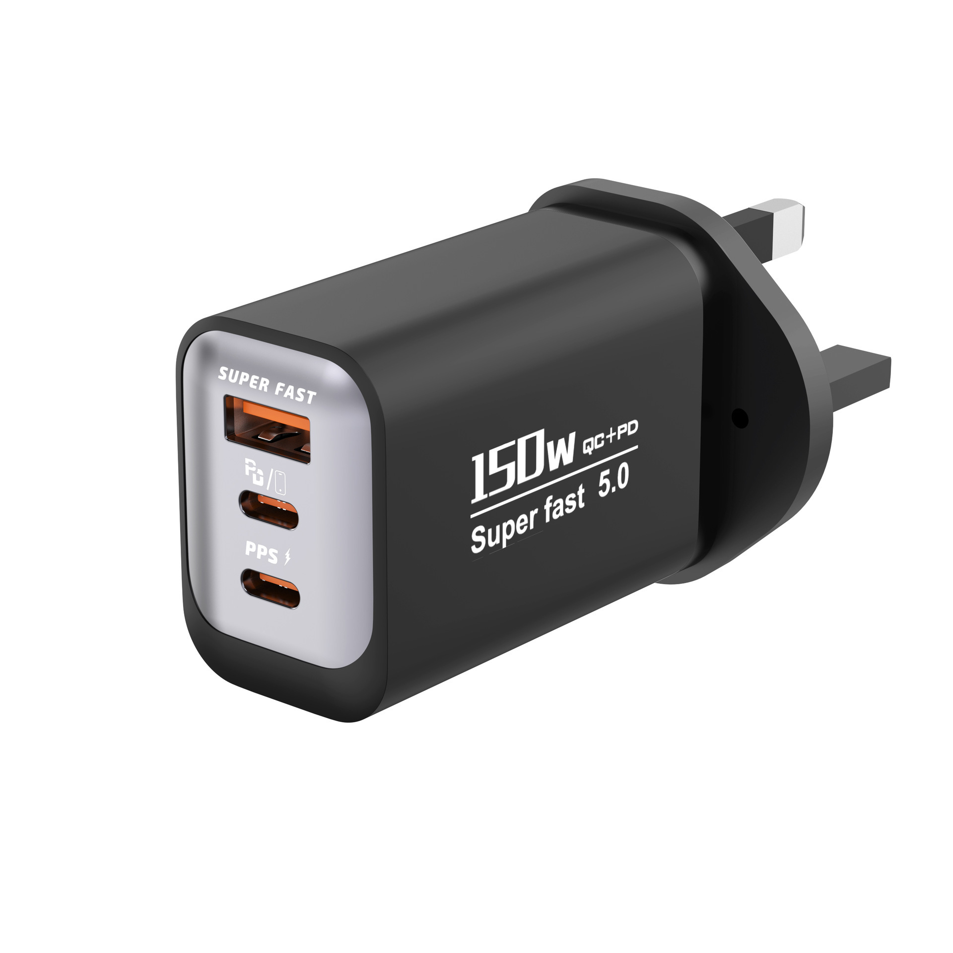 Fast Charging 150W All-Protocol Charger Head 2C+U Travel Charger Smart Small Appliance Multi-Port Fast Charger UK