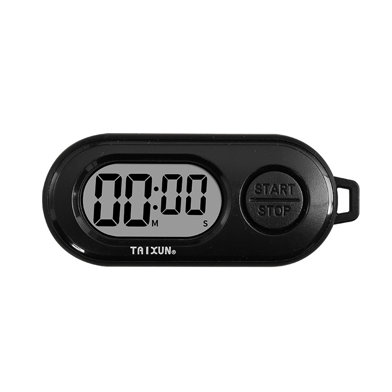 Mini keychain timer compact portable time manager large volume electronic countdown reminder