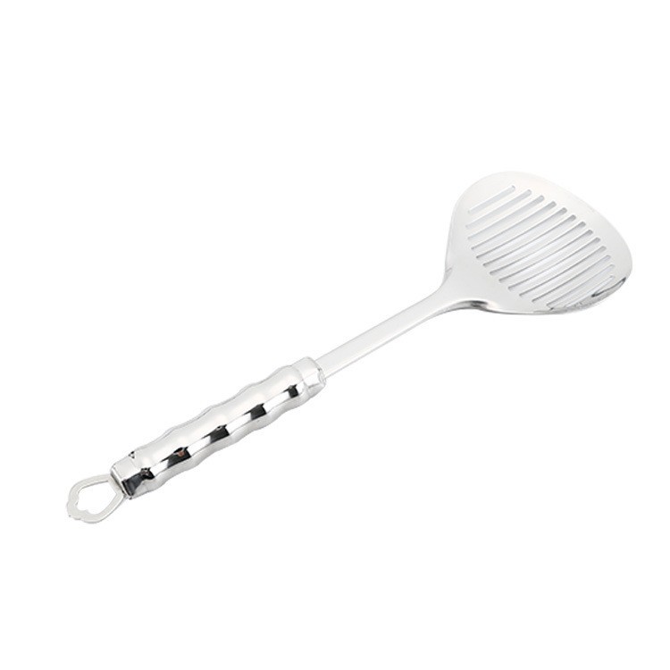 Thickened 201 stainless steel kitchenware set, fish spatula, soup spoon, high temperature resistant spatula, anti-scald, kitchen, hotel, home use