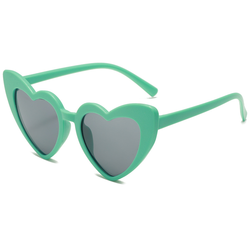 Children's candy color heart sunglasses, posing男女 baby anti-ultraviolet glasses, graduation photo props sunglasses