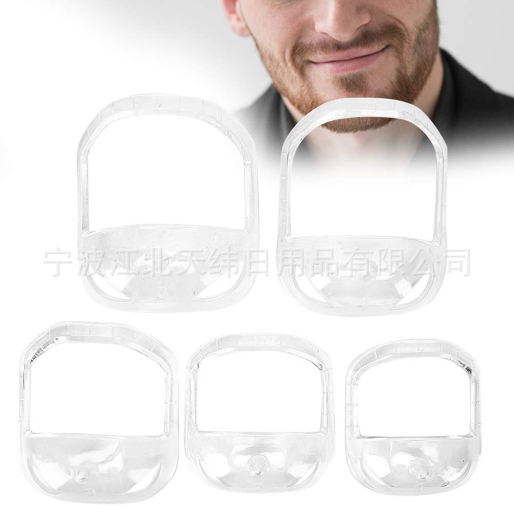Transparent Beard Styling Tool Beard Styling Board Goatee Beard Styling Ruler Set of 5 Different Sizes
