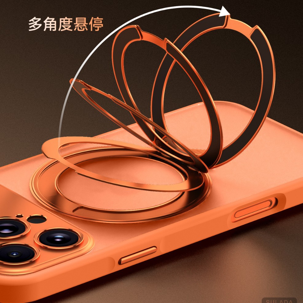 For iPhone 16 Pro Max Instant Large Window Phone Case Apple 17 Pro Pivot Case Matte Magnetic Case