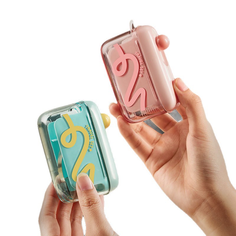 Patent Square Dopamine Dental Floss Box Portable Dental Floss Stick Clean Teeth Gap Automatic Dental Floss Automatic Pop Up Dental Floss Box