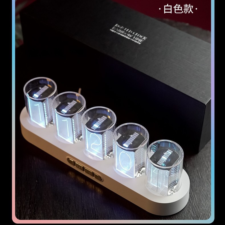 Nixie tube clock LED light gaming computer desktop technology RGB decoration set electronic DIY digital