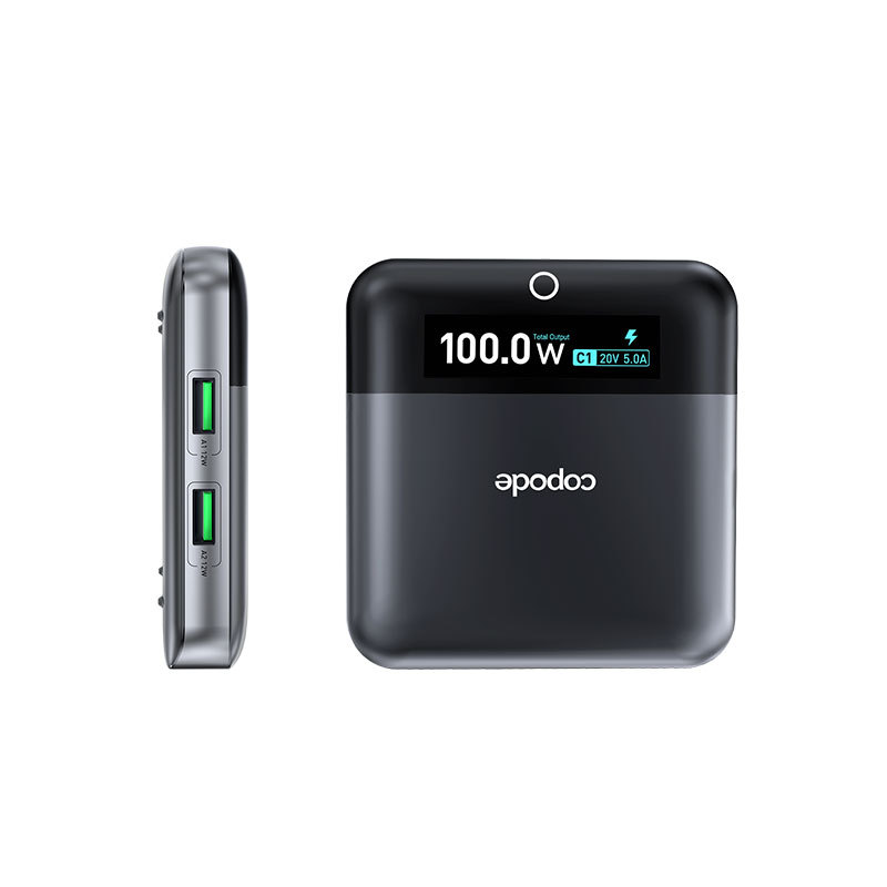 New Ultra-Thin GaN Charger Digital Display 6-Port Fast Charging Multi-Device Universal Office Desktop Charging Station