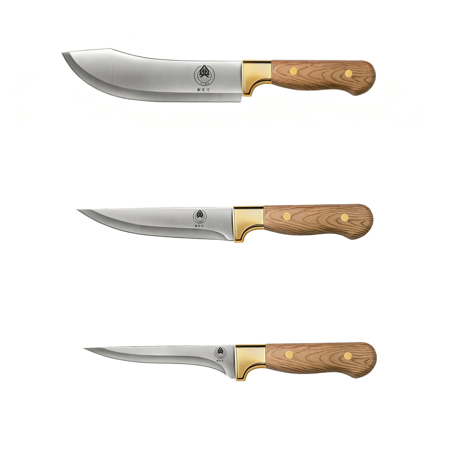Boning knife, stainless steel, commercial meat knife, skinning knife, fruit knife, pointed knife, butcher knife for cattle and pig slaughter