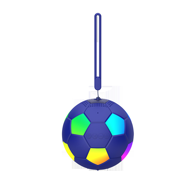 Football Bluetooth Speaker World Cup Gift Outdoor Mini Portable Phone Connection RGB Light Small Magnetic