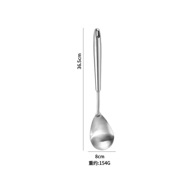 Stainless steel spatula, cookware, kitchen tools, household hanging hole soup spoon, slotted spoon, frying spatula, stir-fry spatula set