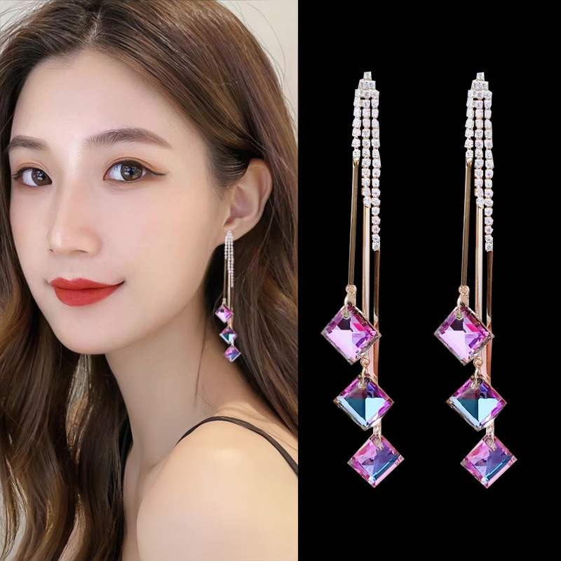 New tassel earrings women ear studs exquisite ear accessories women