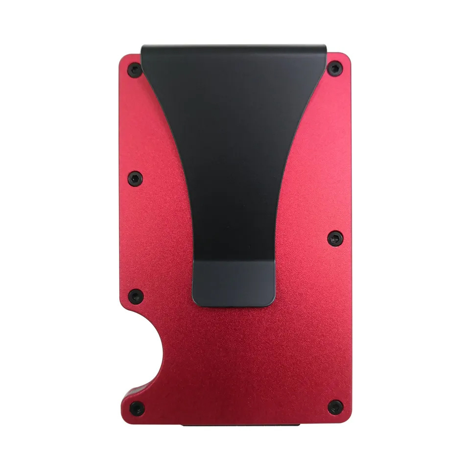New Metal Card Holder Carbon Fiber Wallet Money Clip RFID Anti-Theft Blocking Technology