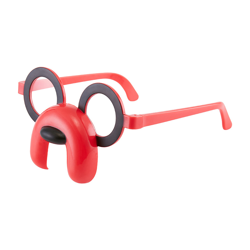 Children's sunglasses, cute decorative glasses for baby boys and girls, cartoon dog photo glasses frame